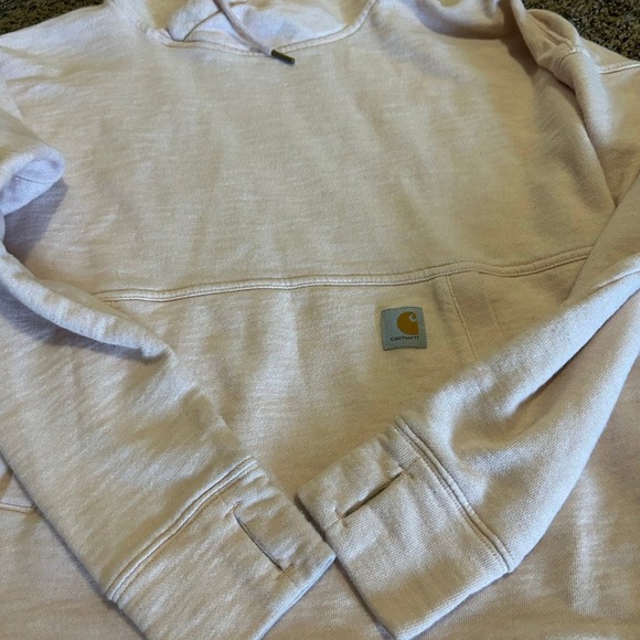 Pink Carhartt Women’s Pullover Hoodie Relaxed Fit Size Size Small - Picture 10 of 12